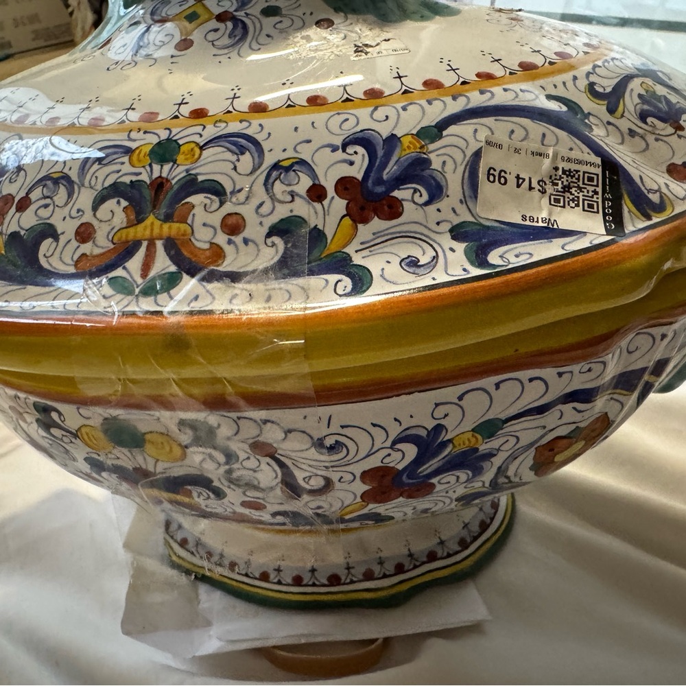 Vibrant Multicolor Ceramic Art Vase